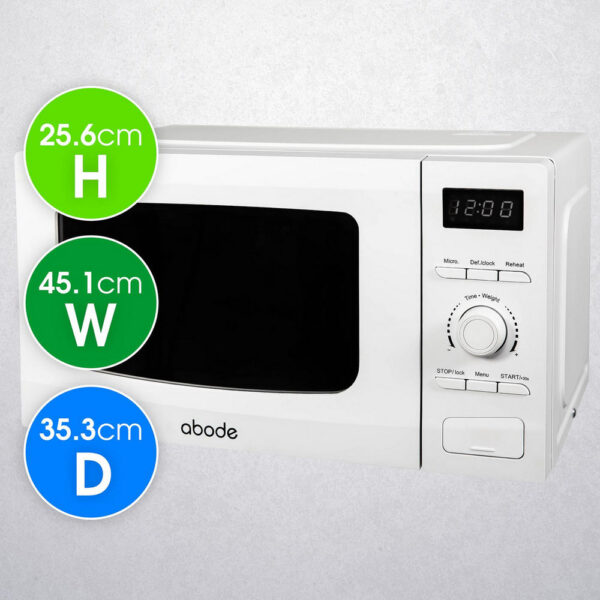 kitchbuy AMD2002-M 20 Litres Microwave Oven - White - Image 5