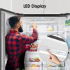 kitchbuy RQ560N4WBF Freestanding Cross Door Fridge Freezer, Black, 454 liters - Image 10