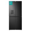 kitchbuy RQ560N4WBF Freestanding Cross Door Fridge Freezer, Black, 454 liters