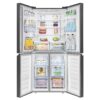 kitchbuy RQ560N4WBF Freestanding Cross Door Fridge Freezer, Black, 454 liters - Image 13