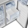kitchbuy RQ560N4WBF Freestanding Cross Door Fridge Freezer, Black, 454 liters - Image 12